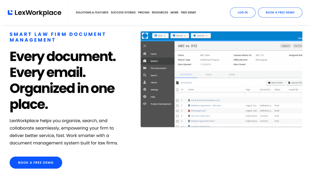 Top 15 Document Management Systems for Law Firms 2026 2 LexWorkplace