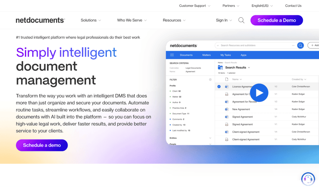 Top 15 Document Management Systems for Law Firms 2026 7 NetDocuments
