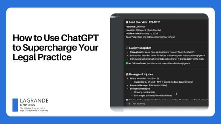 How to Use ChatGPT to Supercharge Your Legal Practice