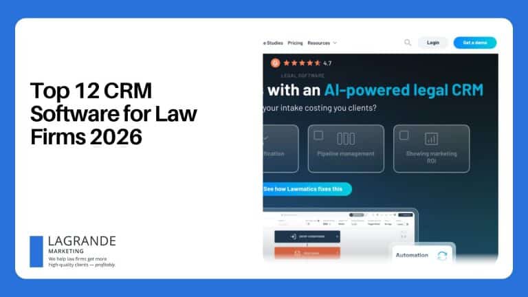 Top 12 CRM Software for Law Firms 2026