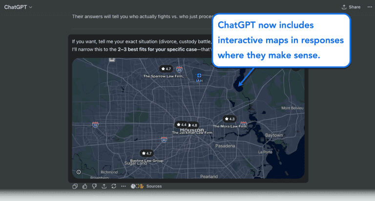 ChatGPT Optimization for Attorneys 7 Interactive Maps inside ChatGPT