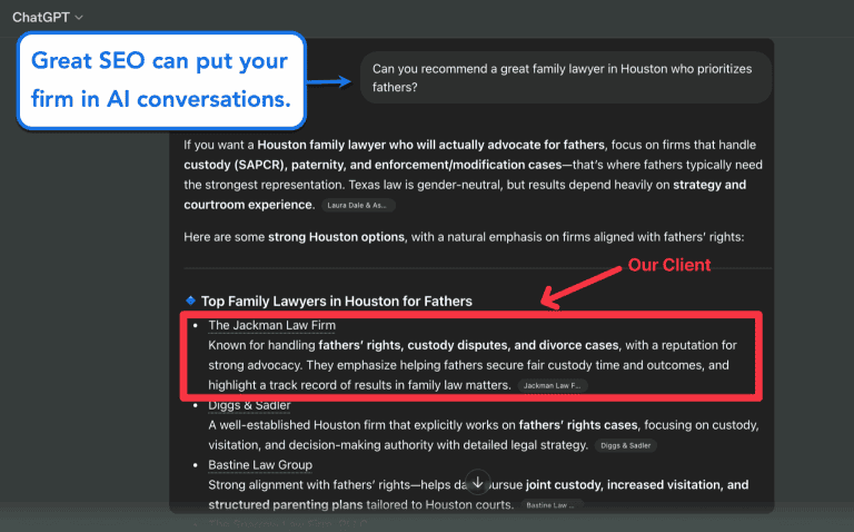 ChatGPT Optimization for Attorneys 6 Law Firm in AI Conversations