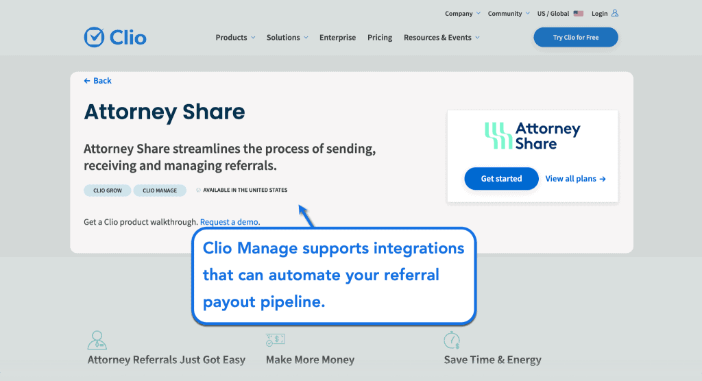 The Modern Law Firm's Guide to Referral Marketing Automation 4 Automate referral payout pipeline with Clio