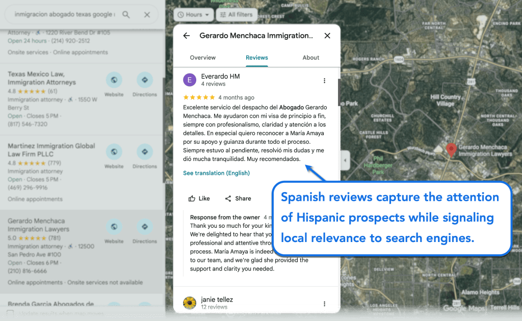 Spanish SEO For Lawyers: Why It Matters in 2026 4 Google Reviews