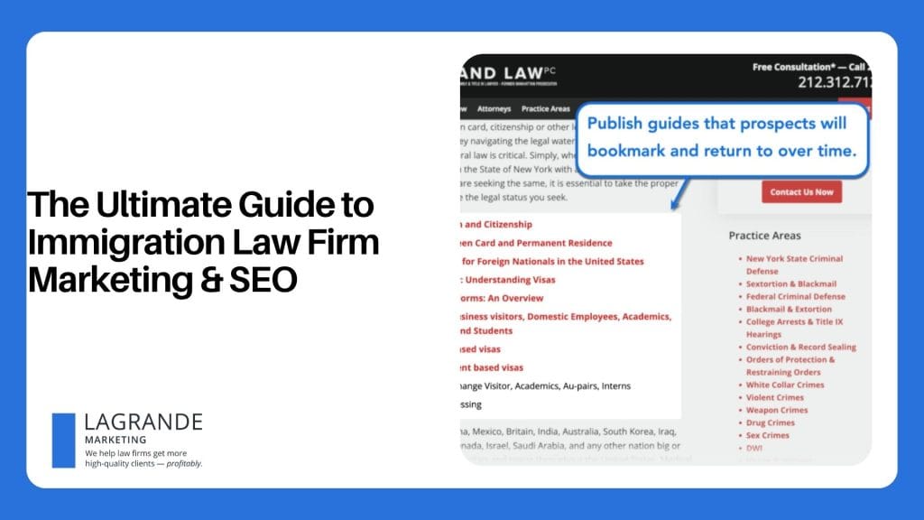 The Ultimate Guide to Immigration Law Firm Marketing & SEO
