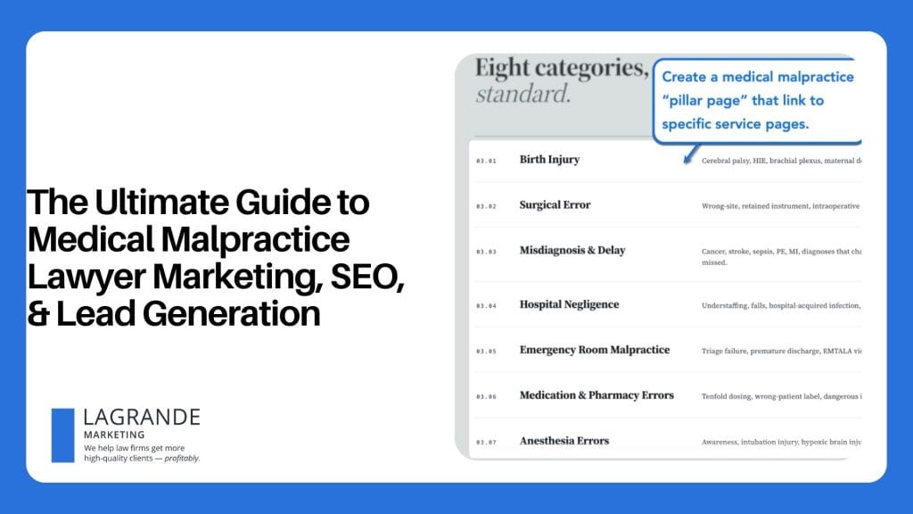 Ultimate Guide to Medical Malpractice Lawyer Marketing