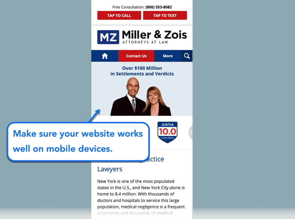 The Ultimate Guide to Medical Malpractice Lawyer Marketing 10 Mobile Optimized Website