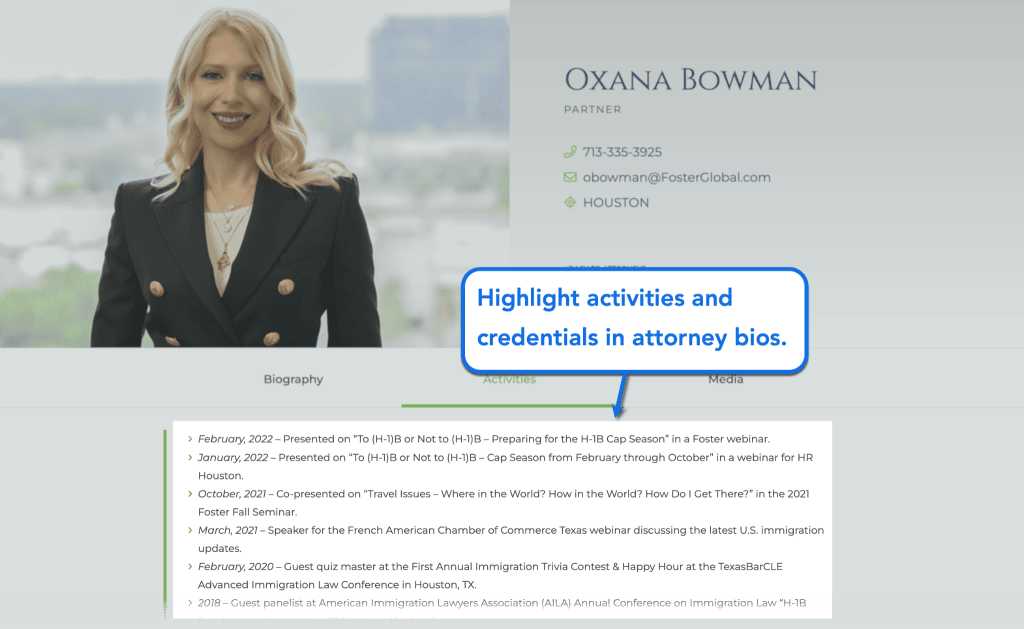 The Ultimate Guide to Immigration Law Firm Marketing & SEO 7 Highlight Credential