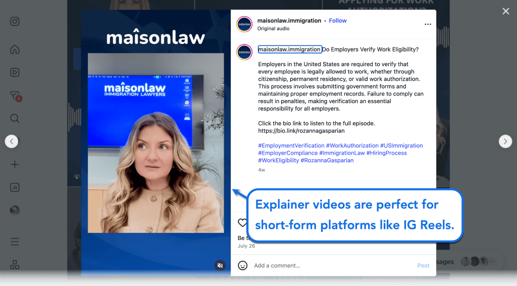 The Ultimate Guide to Immigration Law Firm Marketing & SEO 24 Explainer Instagram Reels