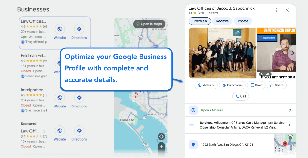 The Ultimate Guide to Immigration Law Firm Marketing & SEO 17 Optimize GBP