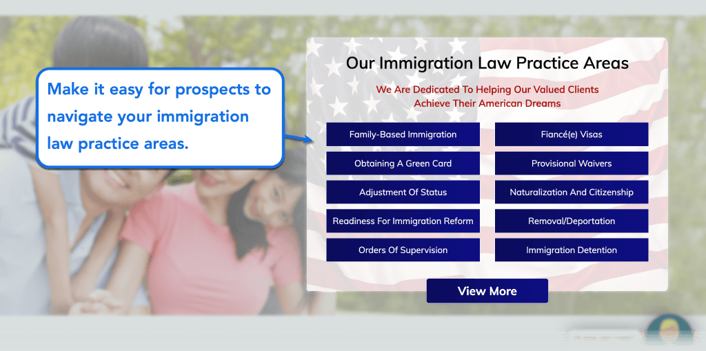 The Ultimate Guide to Immigration Law Firm Marketing & SEO 1 Showcase Practice Areas On Website