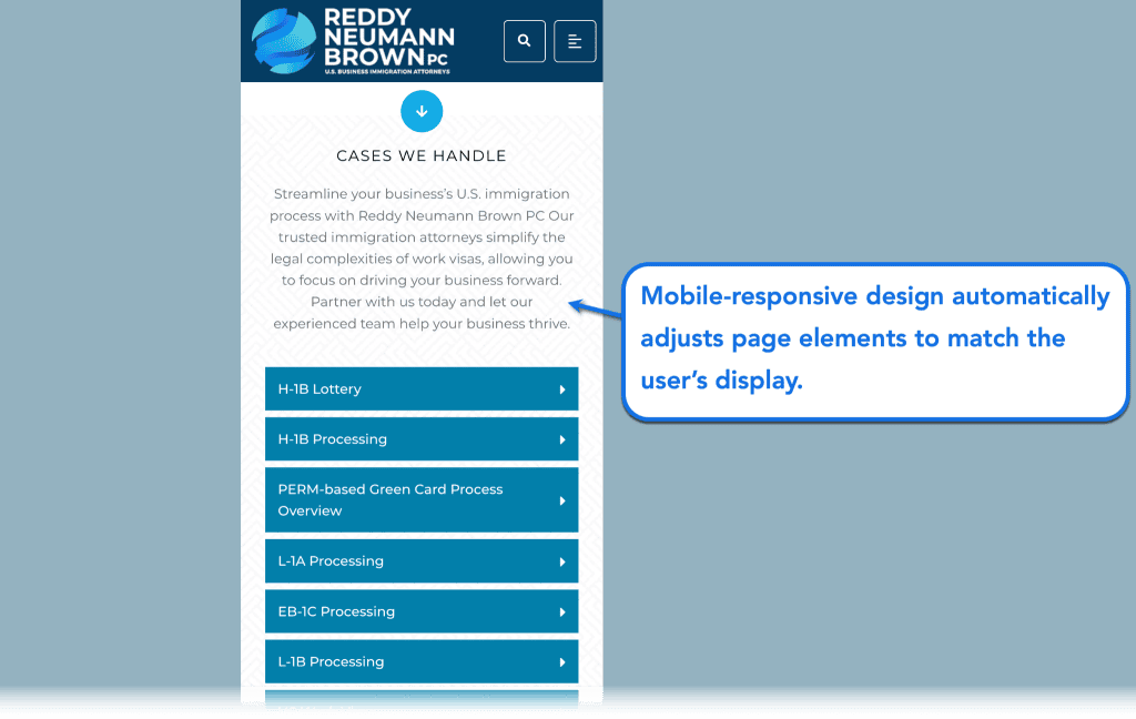 The Ultimate Guide to Immigration Law Firm Marketing & SEO 6 Mobile Responsive Design
