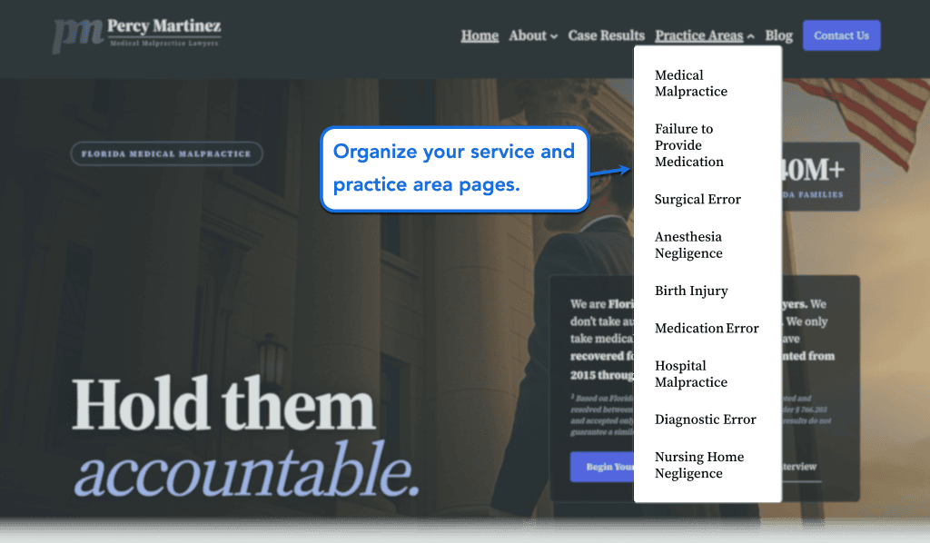 The Ultimate Guide to Medical Malpractice Lawyer Marketing 1 Practice Area Page SEO Optimization