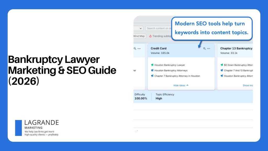 Bankruptcy Lawyer Marketing & SEO Guide (2026)