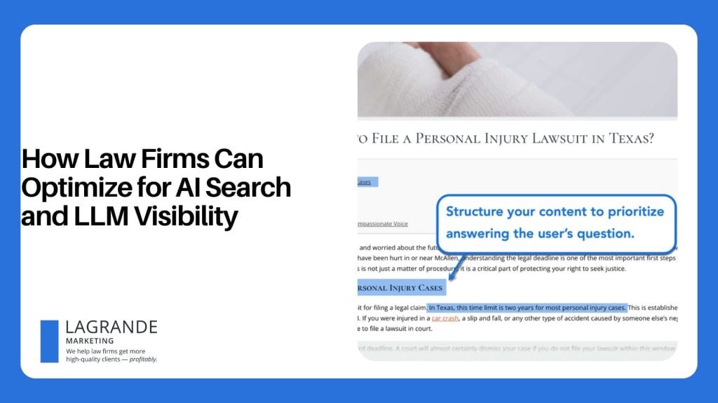 How Law Firms Can Optimize for AI Search and LLM Visibility
