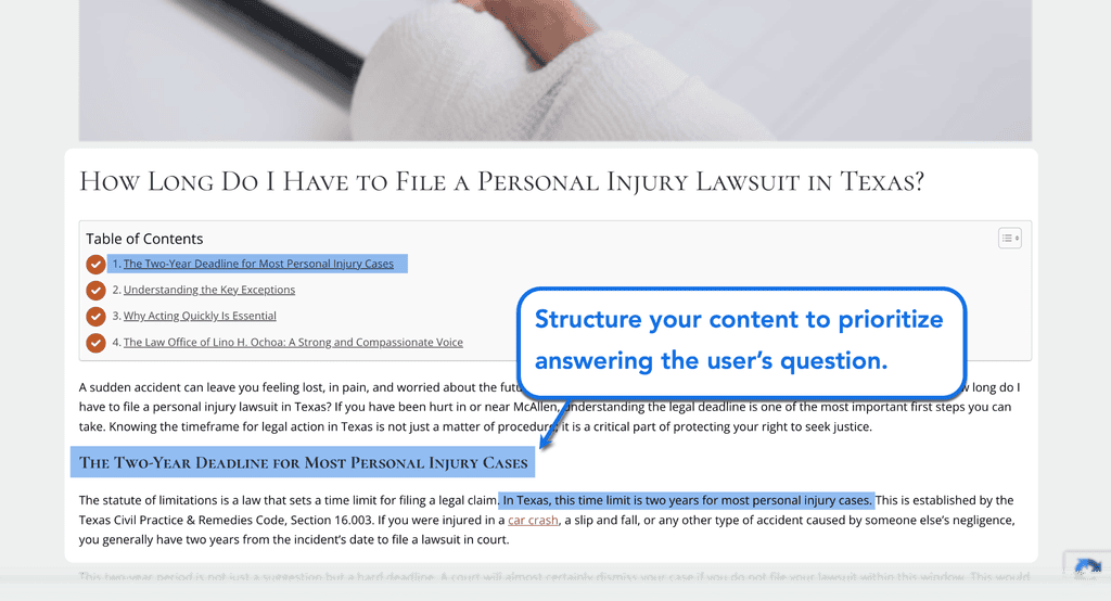 How Law Firms Can Optimize for AI Search and LLM Visibility 1 Answer user question