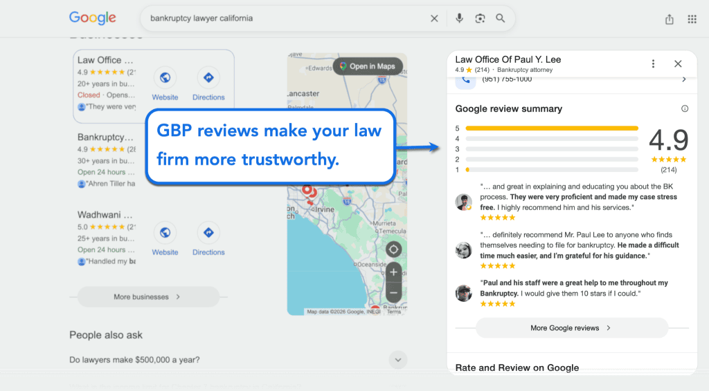 Bankruptcy Lawyer Marketing: SEO, Ads & Local Search 11 GBP Reviews